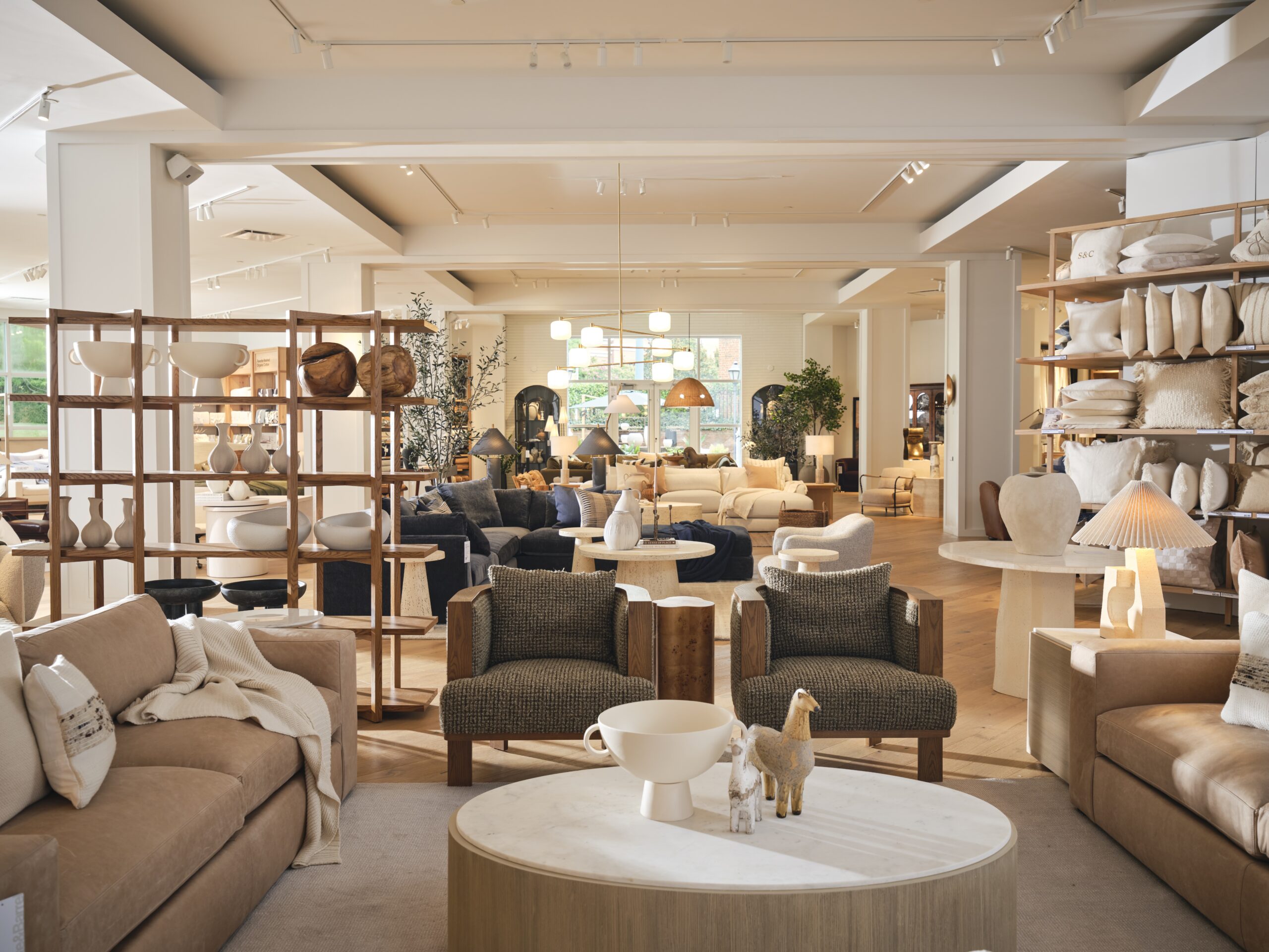 inside Crate and Barrel store